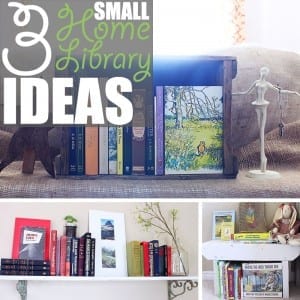 Small Home Library by Of Houses and Trees | Do you dream of a massive, multi-storied library? Me too! Do you have nowhere near the space? Me too. So try one of these small home library ideas instead.