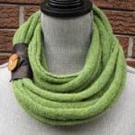 Eco-friendly Christmas gifts are perfect for treehuggers and non-treehuggers alike! Check out this recycled wool scarf for the fashion lover on your list.