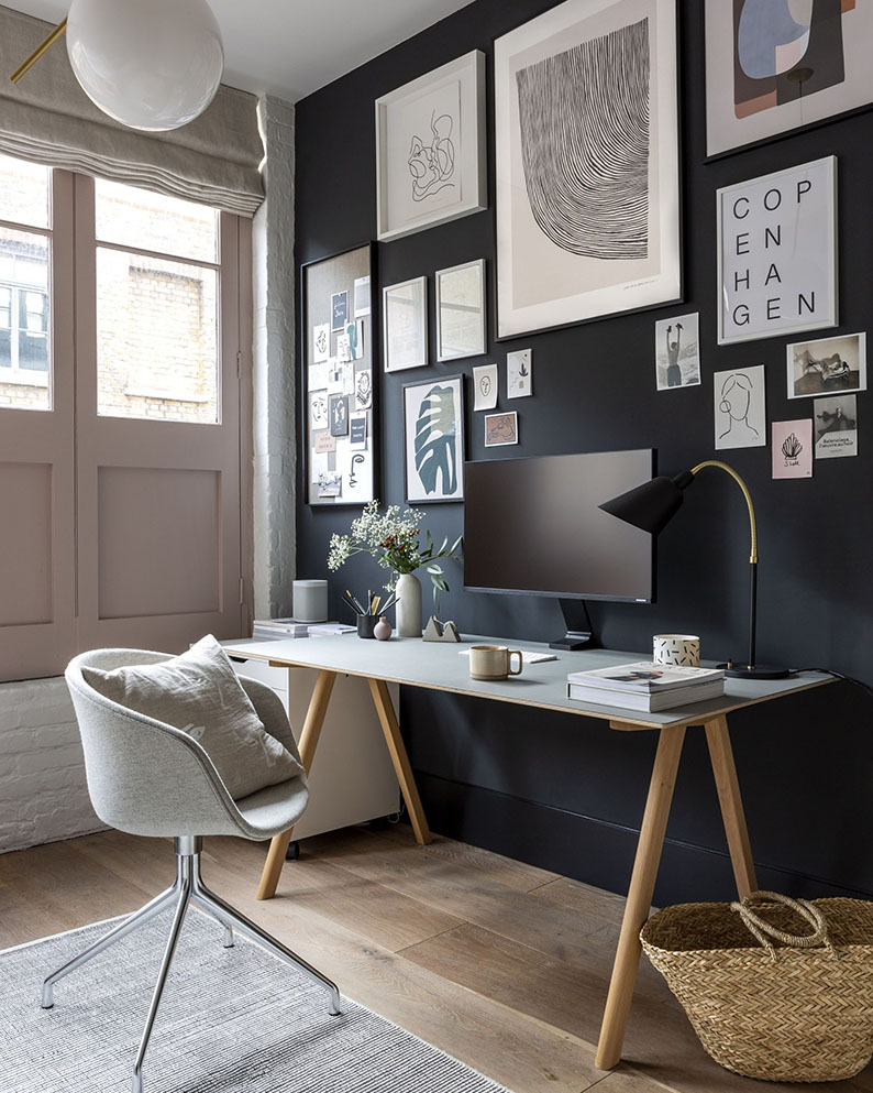 Want to create a minimalist home office like this one by Cate St Hill? Check out this shopping guide on Of Houses and Trees - featuring eco-conscious home office decor items from Etsy.
