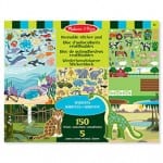 Eco-friendly craft supplies - reusable stickers depicting different animals in various habitats.