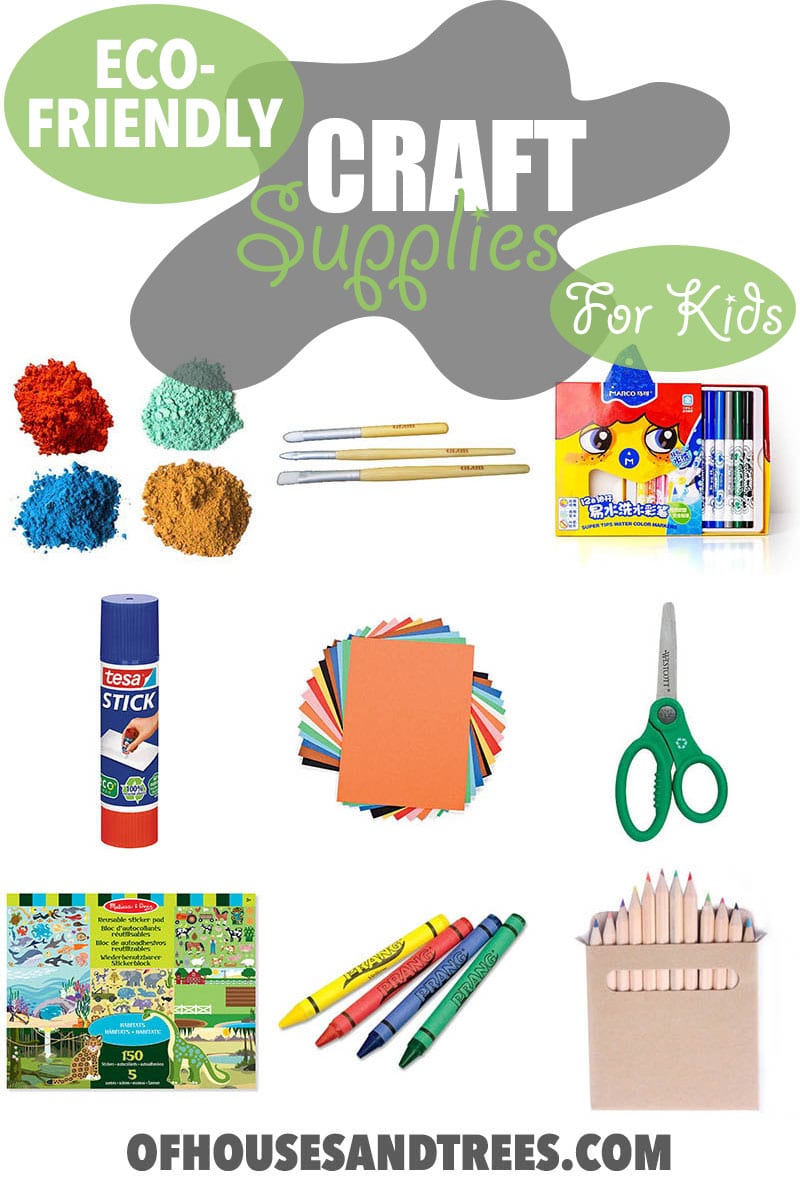 Eco Friendly Craft Supplies | Craft supplies for kids are usually non-toxic, but that doesn't mean they're earth-friendly. Here are few non-toxic AND eco-friendly craft supplies.