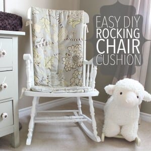 Easy DIY Rocking Chair Cushion 