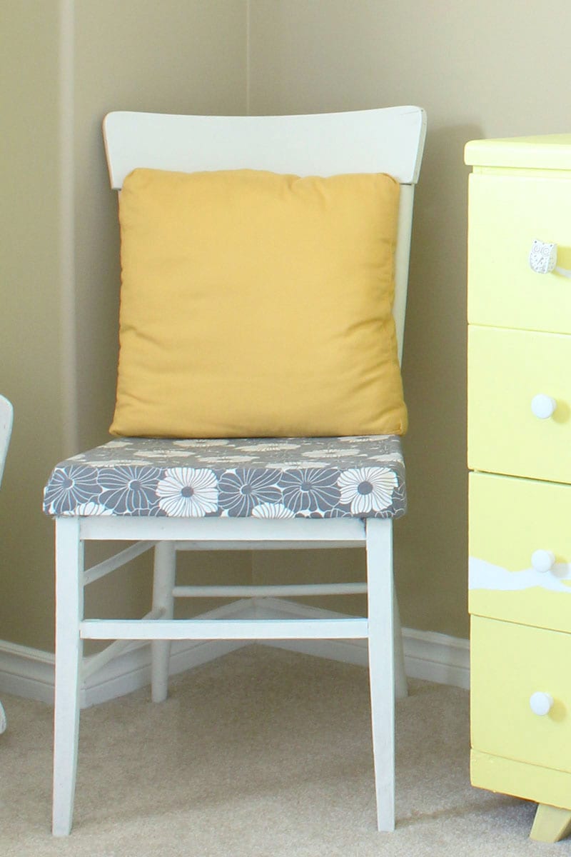 If you're looking for eco-friendly DIY projects, try this antique chair with a modern vibe. Reusing secondhand furniture in your decor is one of the best ways to green your home. Plus, a piece of refinished furniture you designed yourself makes any space perfectly you - and gives you a great story to tell when friends and family come visit!