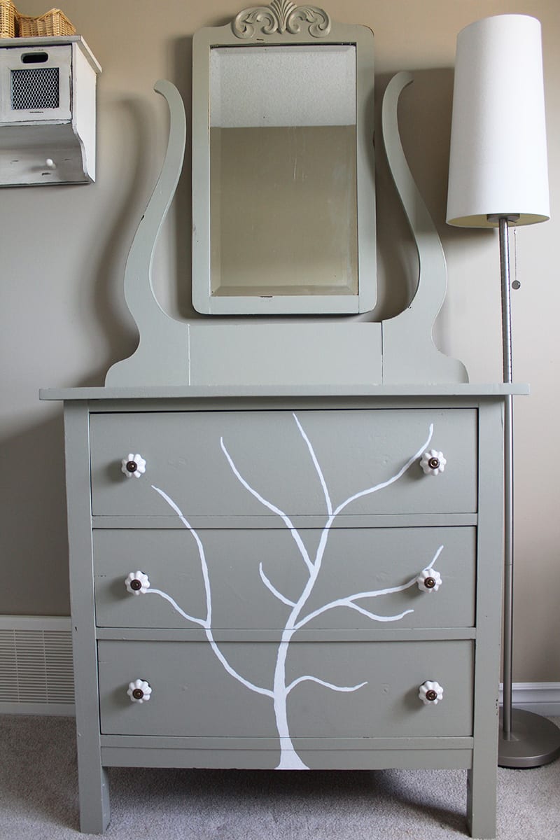 If you're looking for eco-friendly DIY projects, try this handpainted tree dresser. Give an old piece of furniture new life with a few coats of eco-friendly paint.
