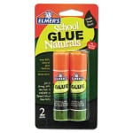 Green your school year by investing in eco-friendly school supplies such as these glue sticks made from plant materials.