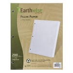 Green your school year by investing in eco-friendly school supplies such as this lined paper made from recycled content.