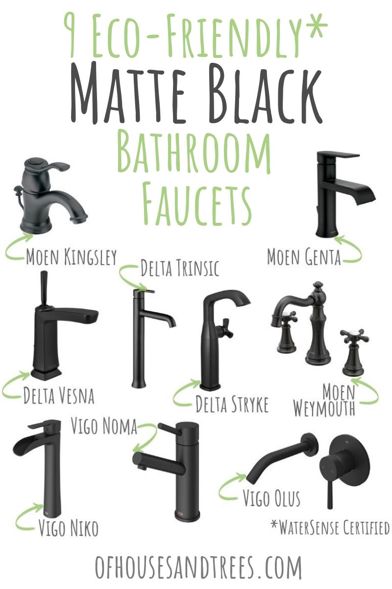 Black Bathroom Sink Faucets 9 Eco Friendly Matte Black Bathroom