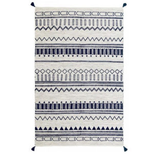 Creating a space that helps you feel peaceful and productive is the key to work-at-home success. And home office decor items like this tribal-inspired area rug will do just that!