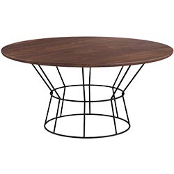 Think eco-friendly decor only works in bohemian or rustic-styled rooms? Think again! This coffee table from sustainable brand Burrow is perfect for an eco-industrial living space.