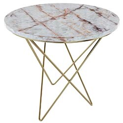 Think eco-friendly decor only works in bohemian or rustic-styled rooms? Think again! This handmade side table from Etsy is perfect for sustainable glam living space.