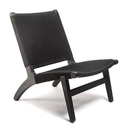 Think eco-friendly decor only works in bohemian or rustic-styled rooms? Think again! This chair from sustainable marketplace Made Trade is perfect for an eco-industrial living space.