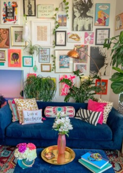 Image Credit: Pinterest Think eco-friendly decor only works in bohemian or rustic-styled rooms? Think again! Here are three tips on greening ANY decor style - including maximalism!